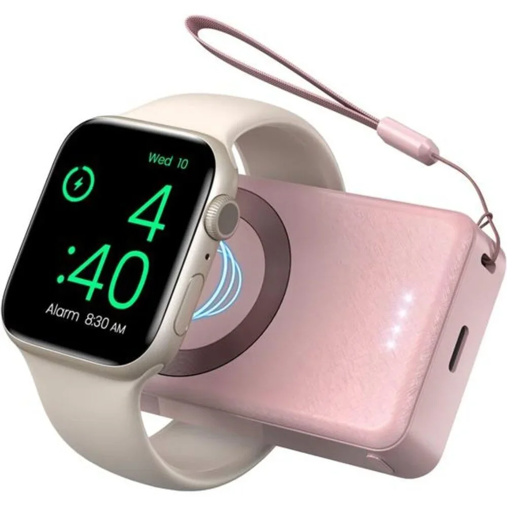 Portable Charger for Apple Watch, 4000mAh iWatch Charger Power Bank Wireless